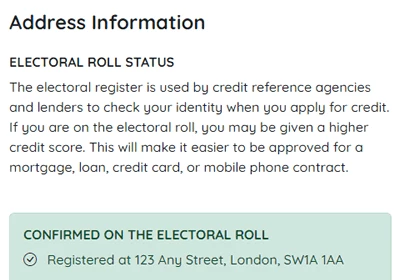 Electoral Roll Electoral Roll